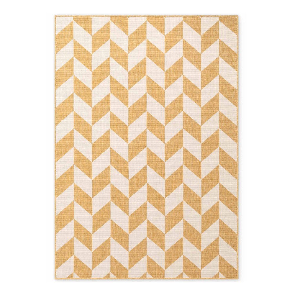 Okkersárga-krémszínű kültéri-beltéri szőnyeg 120x170 cm Haringey Terrick – Ted Baker