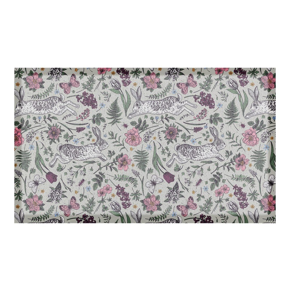 PVC lábtörlő 40x70 cm Hare Wildflowers – Artsy Doormats