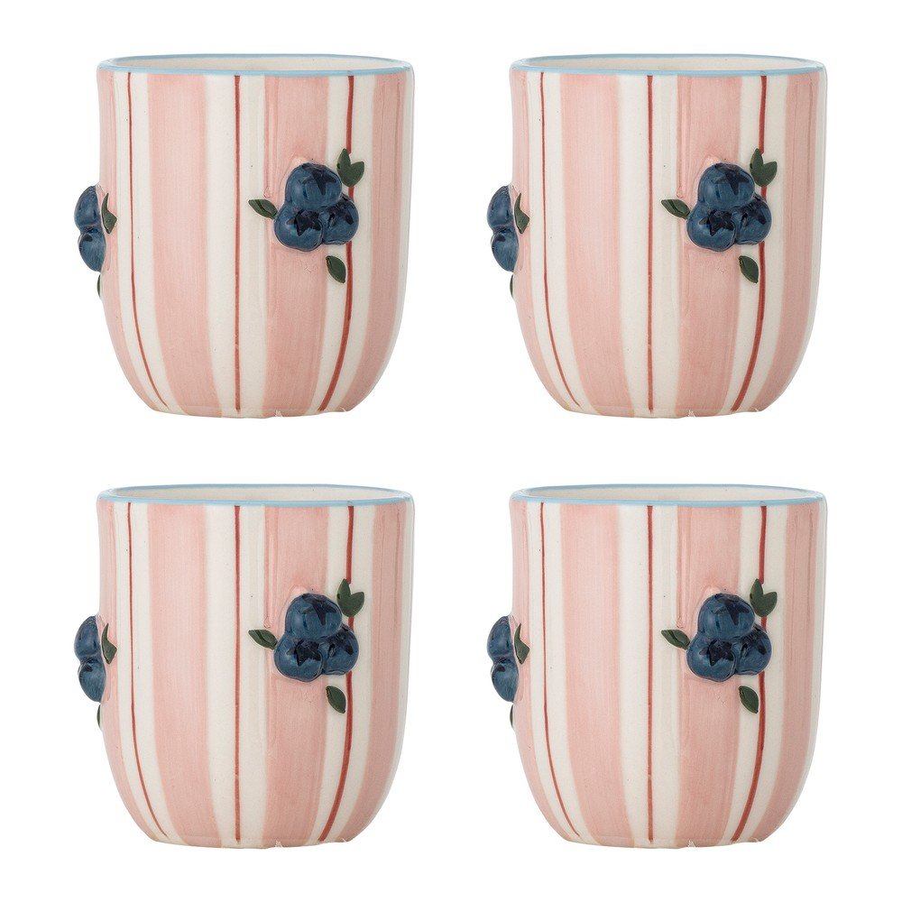 Rózsaszín kerámia bögre szett cappucinóhoz 4 db-os 235 ml Carry – Bloomingville