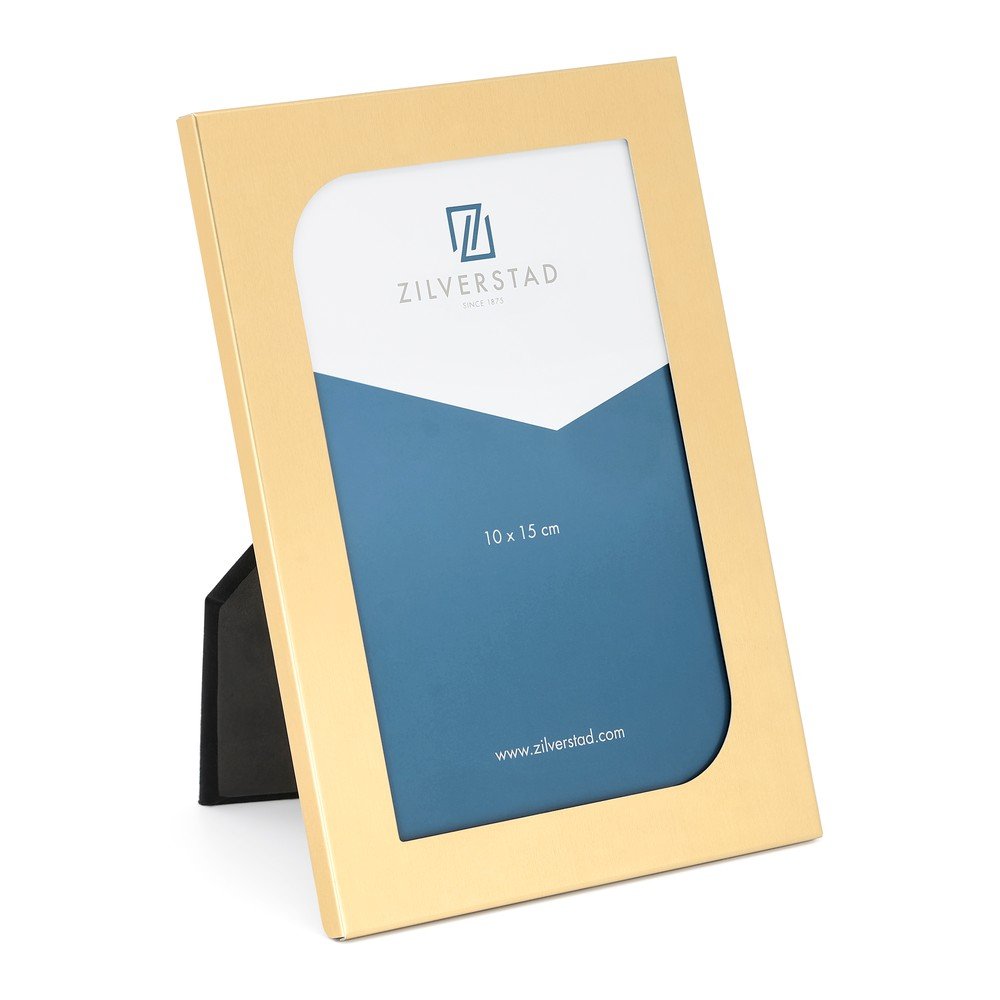 Sárgaréz színű fém álló képkeret 12x17 cm Grenoble – Zilverstad