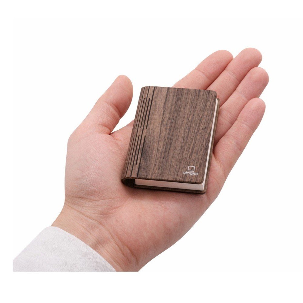 Sötét natúr színű USB hordozható fénydekoráció BookLight – Gingko
