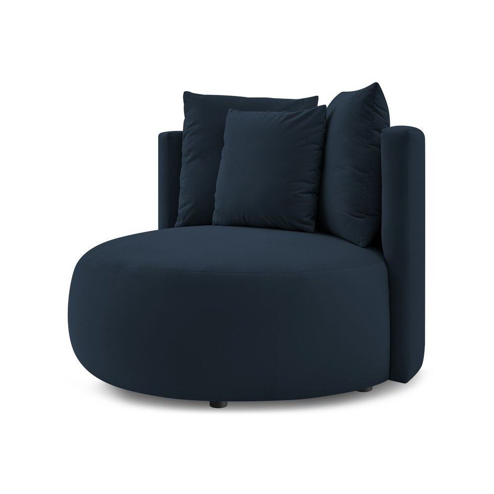 Sötétkék bársony fotel Cesar – Bobochic Paris