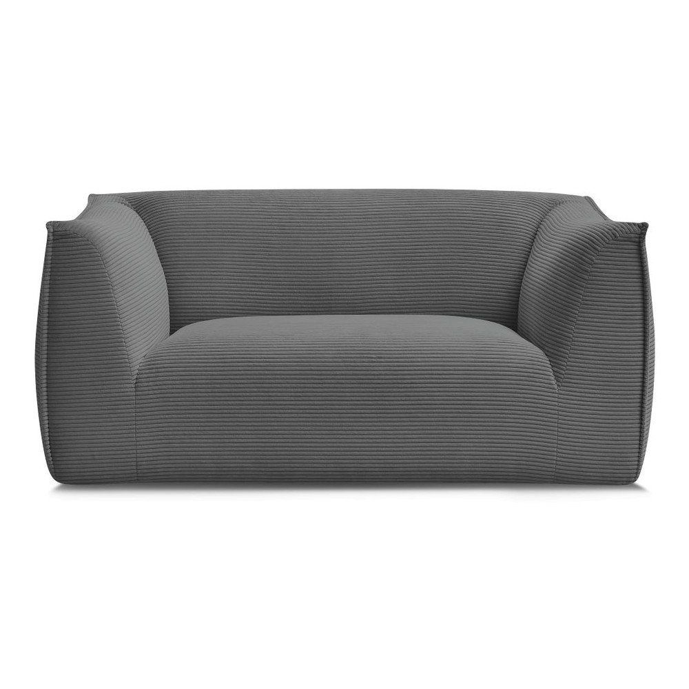 Sötétszürke kordbársony kanapé 170 cm Giorgia – Bobochic Paris