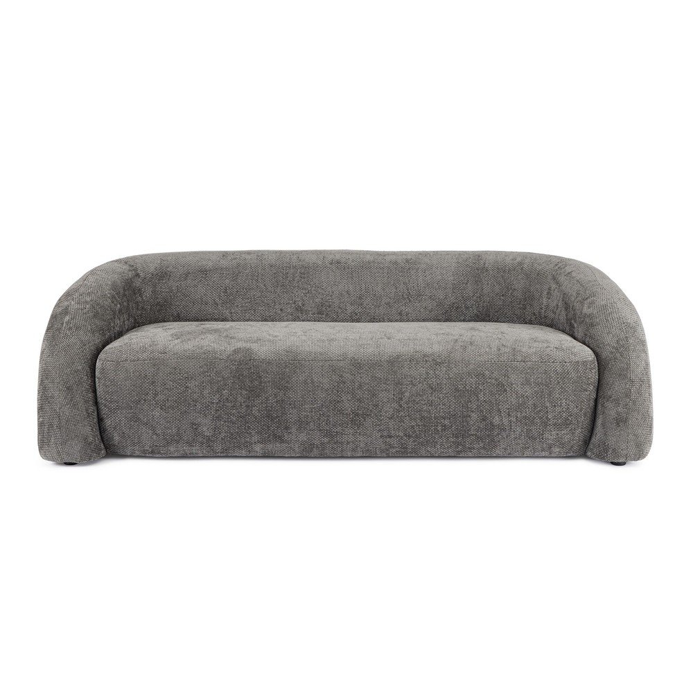 Sötétszürke zsenília kanapé 200 cm Clemence – Bizzotto