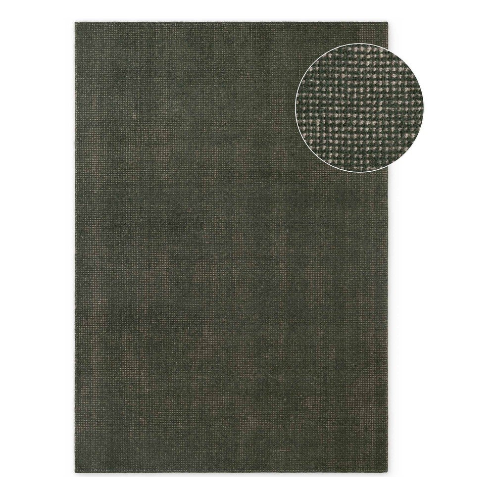 Sötétzöld kézi szövésű gyapjú szőnyeg 120x170 cm Greenwich – Ted Baker