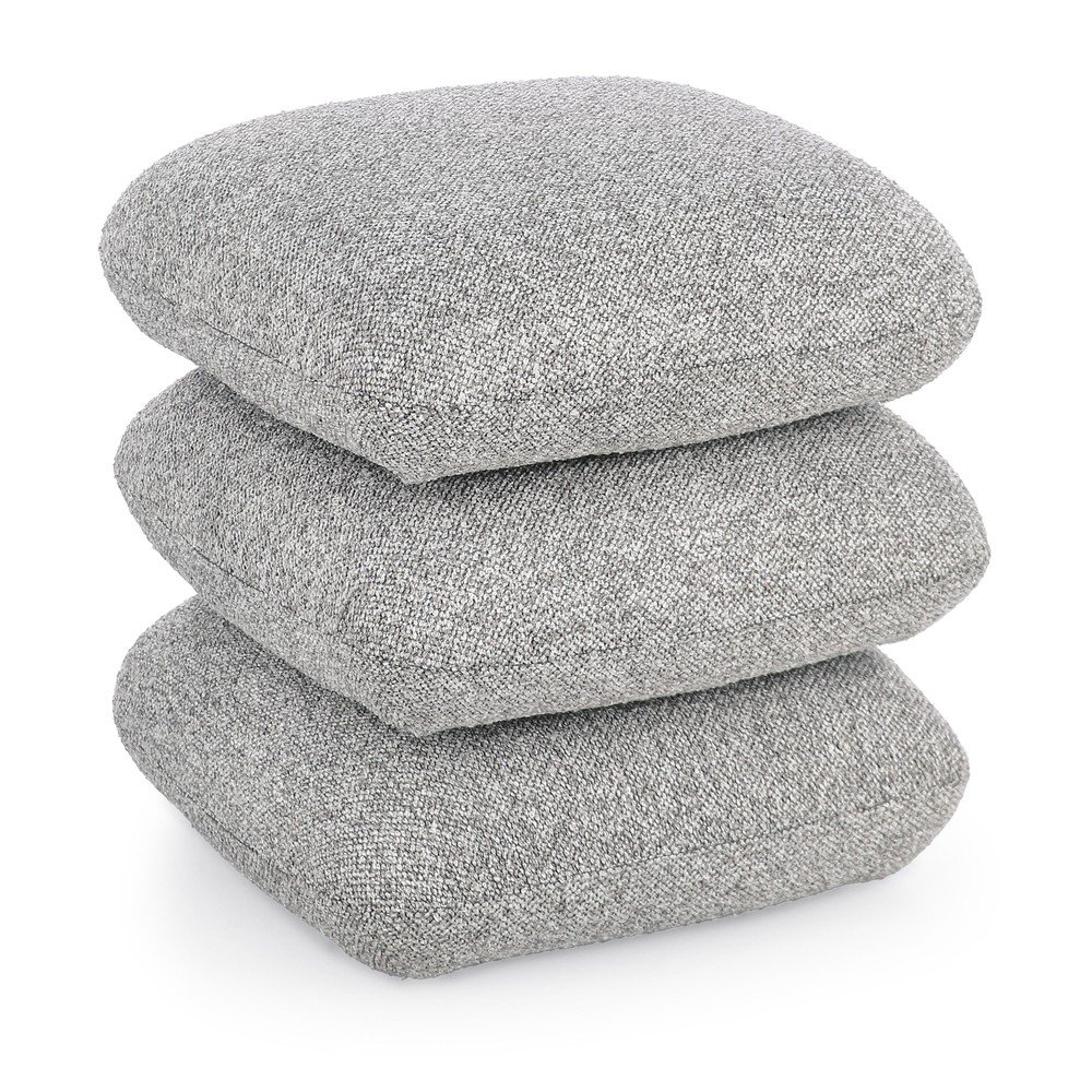 Szürke buklé puff Antara – Bizzotto