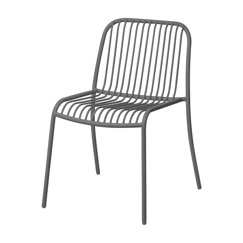 Szürke fém kerti szék Yua Wire – Blomus