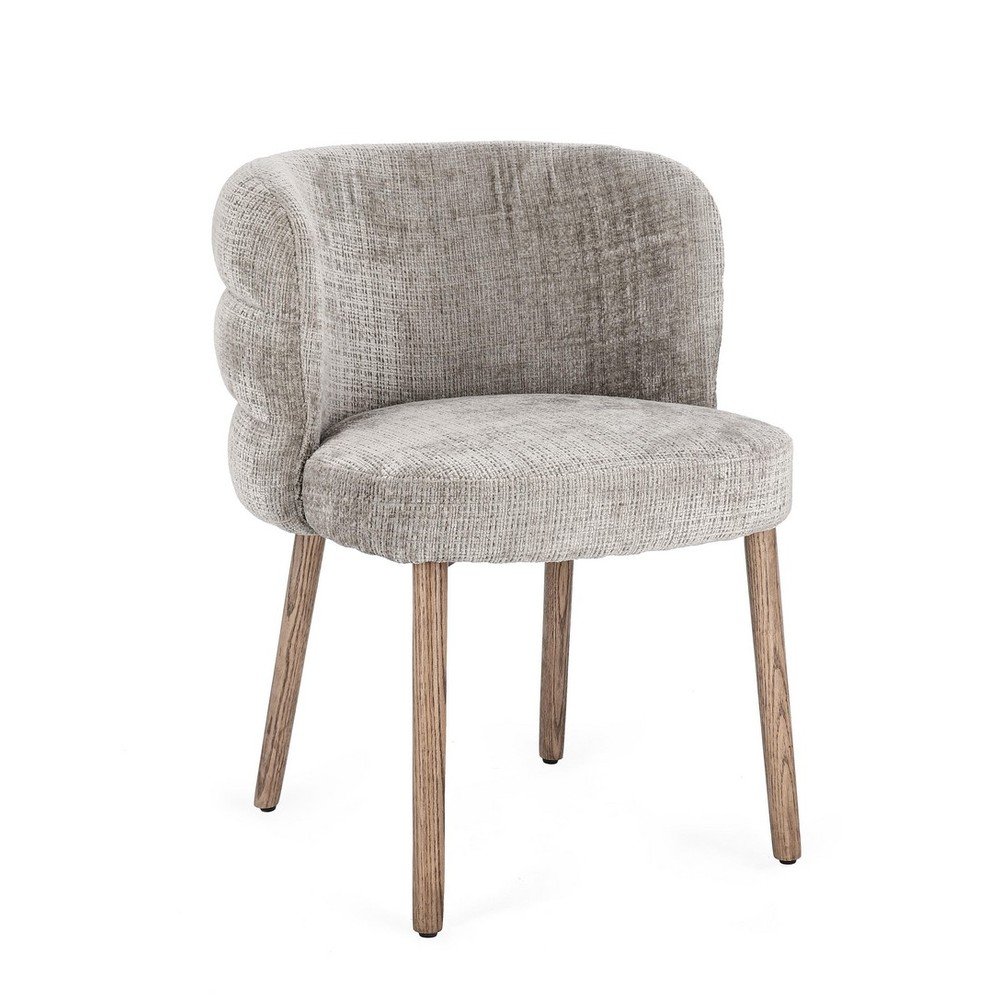 Szürke kárpitozott étkezőszék Ilma – Bizzotto