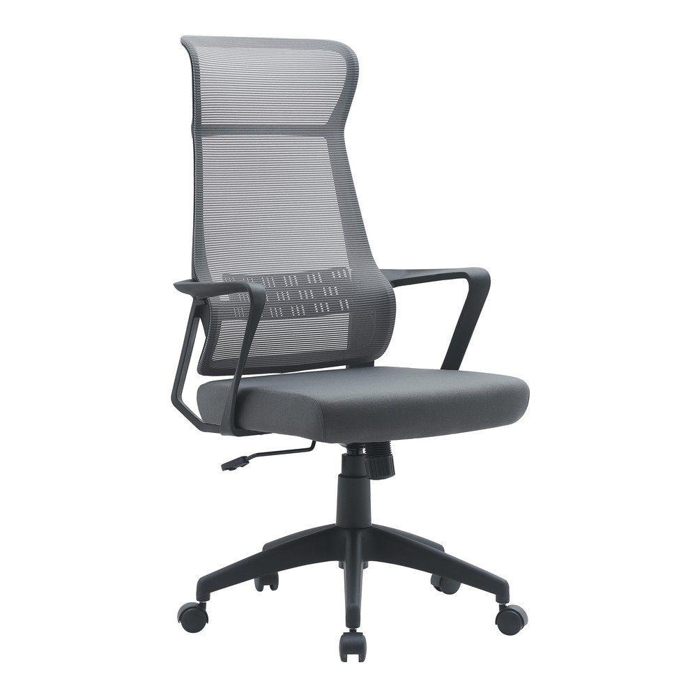 Szürke kárpitozott irodai szék Hoboken – Yes Everyday