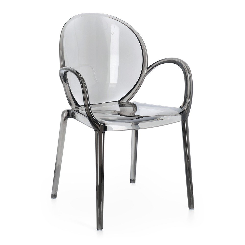 Szürke műanyag kerti szék Camilla – Bizzotto