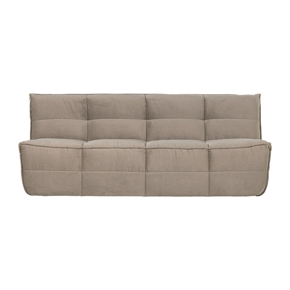 Szürkésbarna bársony kanapé 204 cm Cluster – vtwonen