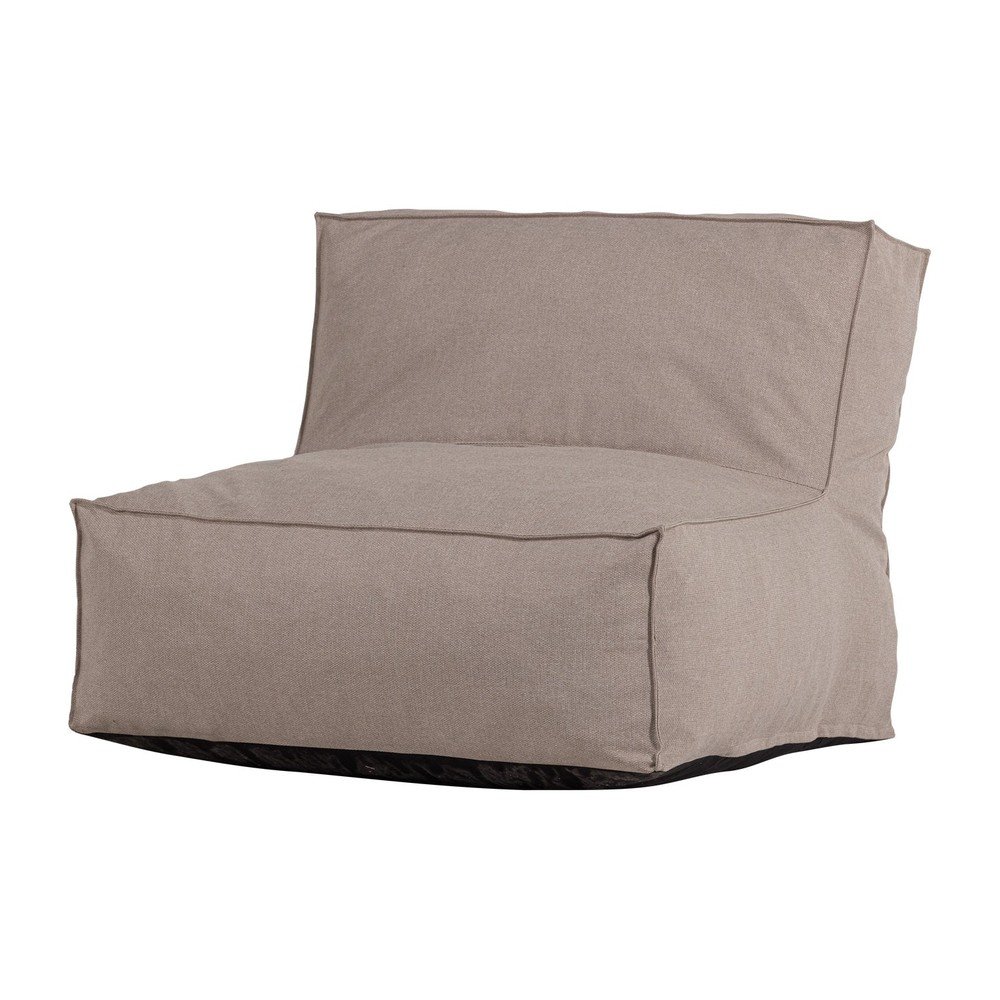 Szürkésbézs párnázott kerti fotel Velora – WOOOD