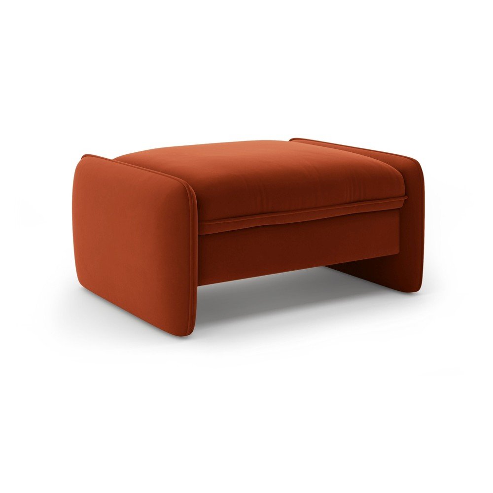 Téglavörös bársony lábtartó Georgia – Micadoni