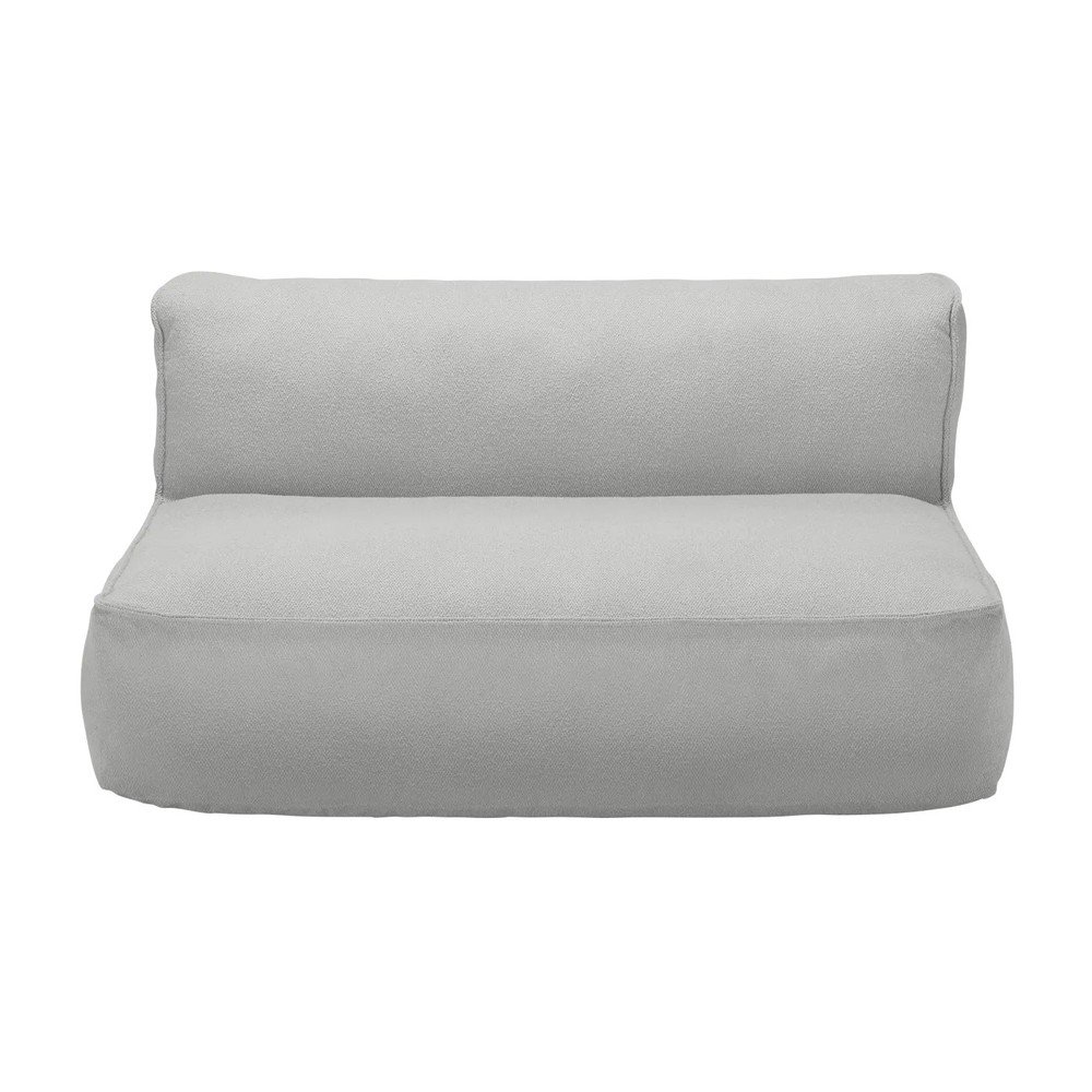 Világosszürke buklé kerti kanapé modul Grow – Blomus