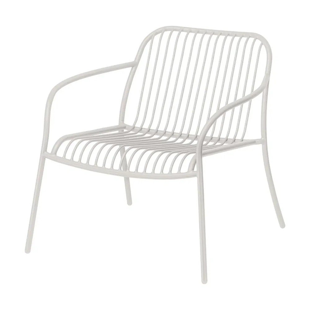 Világosszürke fém kerti fotel Yua Wire – Blomus