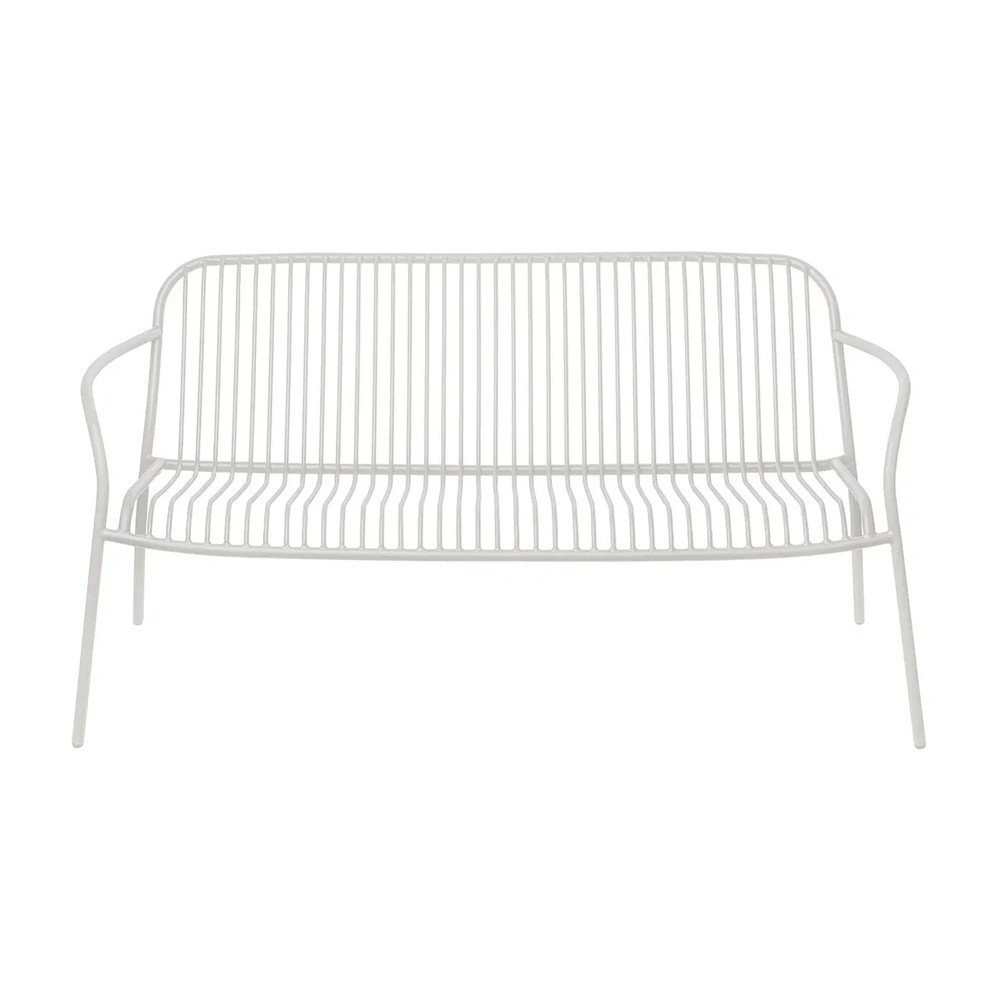 Világosszürke fém kerti pad Yua Wire – Blomus