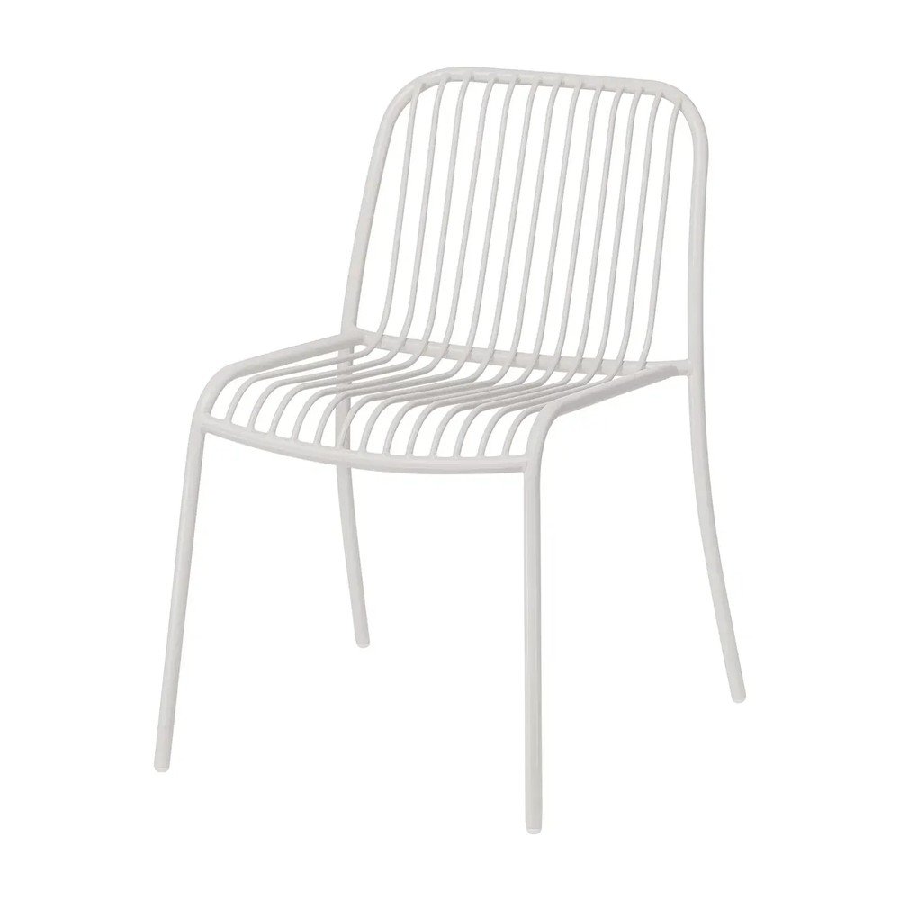 Világosszürke fém kerti szék Yua Wire – Blomus