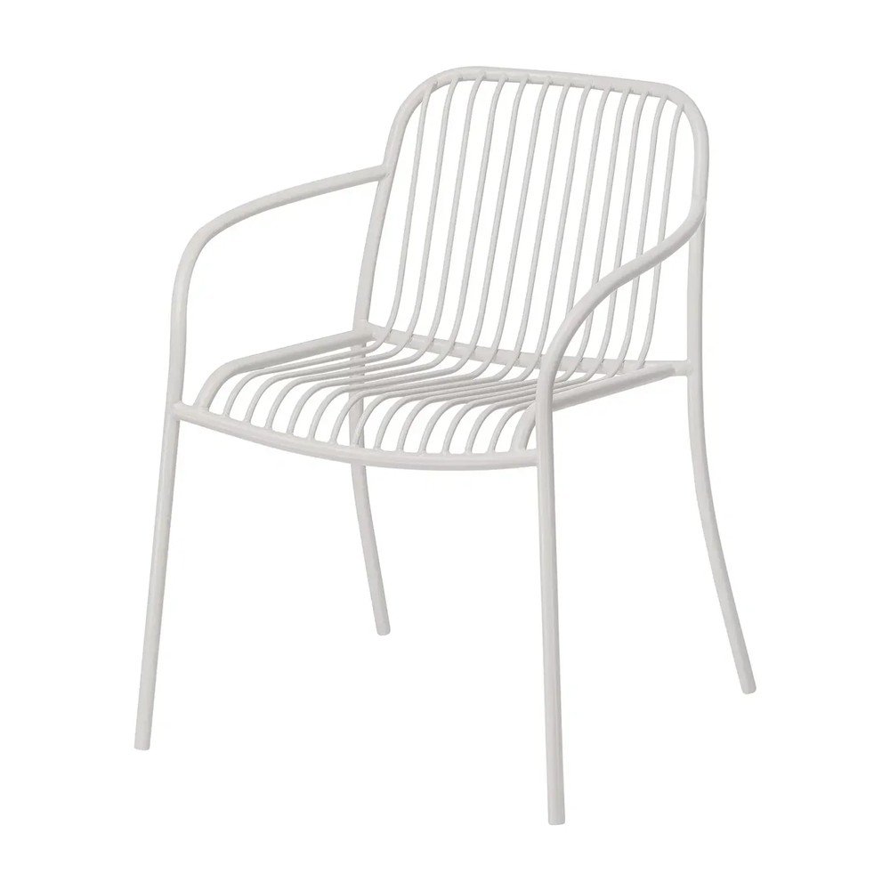 Világosszürke fém kerti szék Yua Wire – Blomus