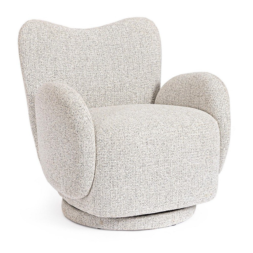 Világosszürke forgó fotel Harper – Bizzotto