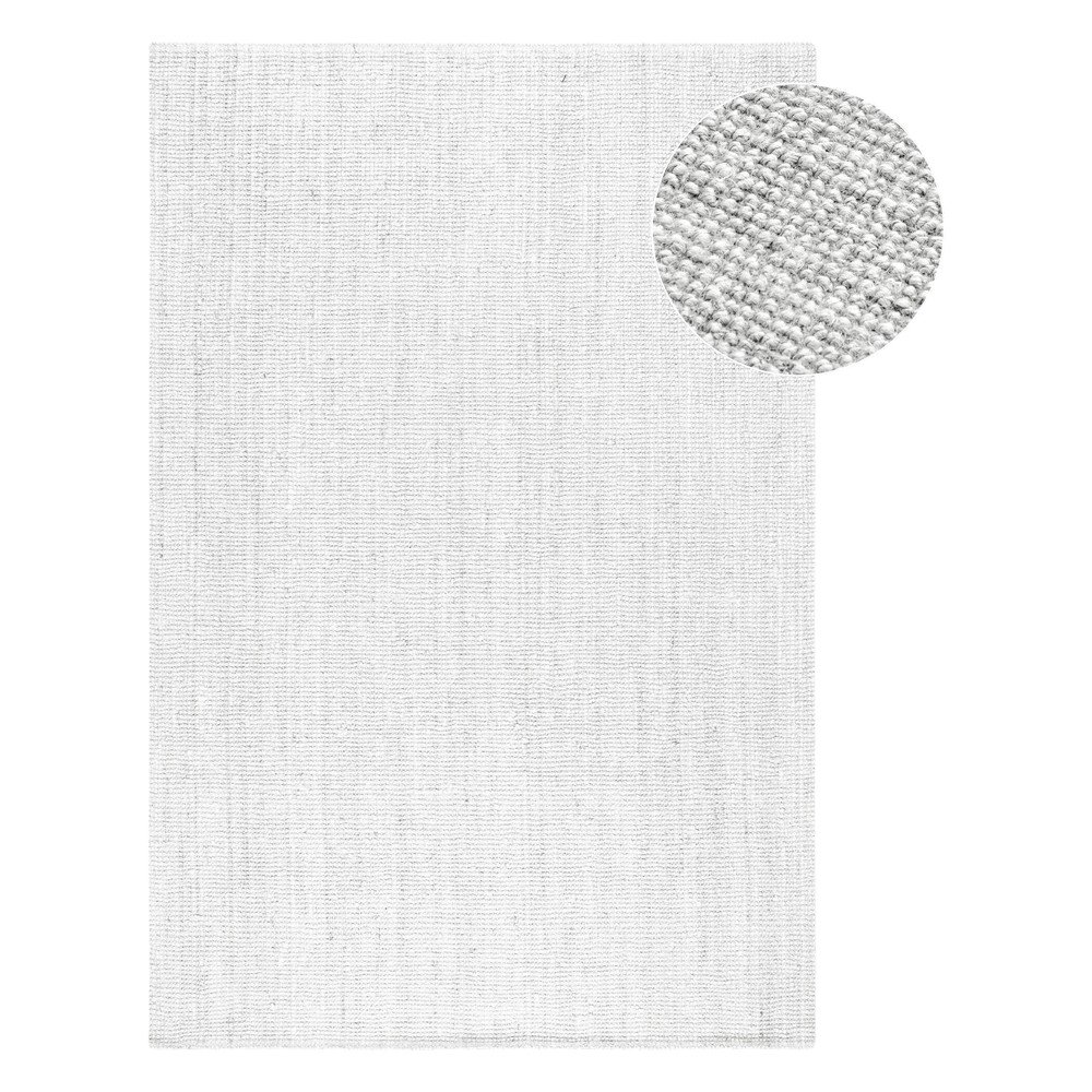 Világosszürke kétoldalas-kézi szövésű juta szőnyeg 160x230 cm Bouclé Jaipur – Hanse Home