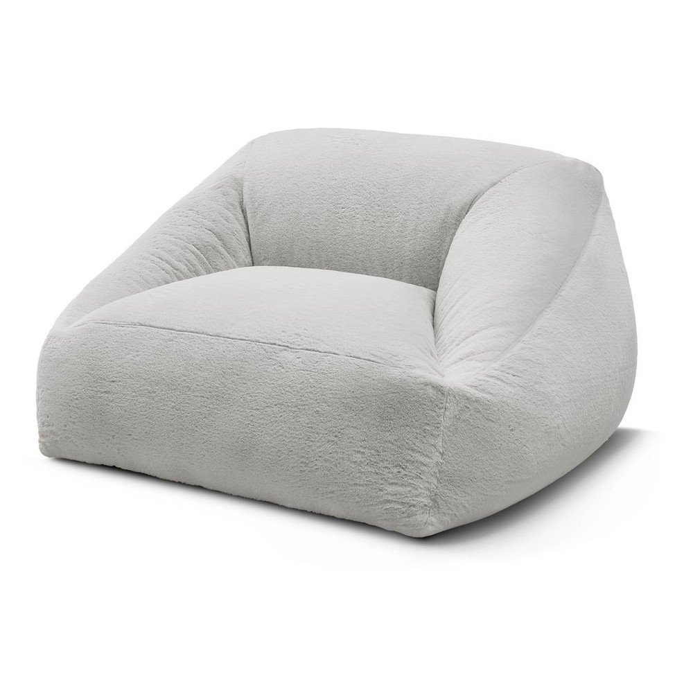 Világosszürke műszőrme babzsákfotel Lilibet – Bobochic Paris