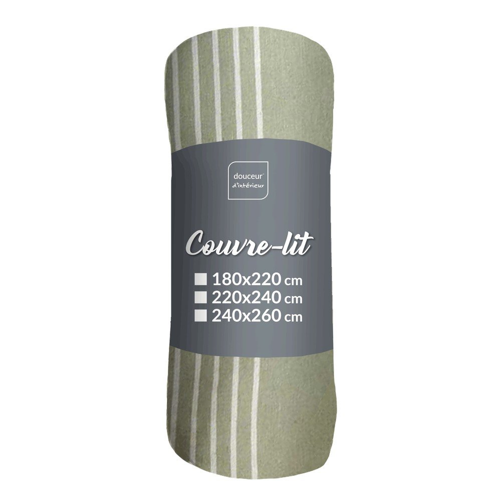 Zöld ágytakaró 240x260 cm Adele – douceur d'intérieur