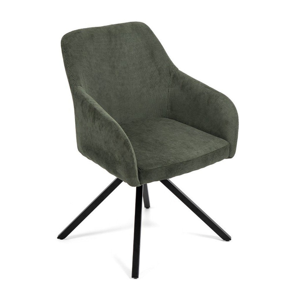 Zöld kárpitozott étkezőfotel Lunio – Bonami Essentials