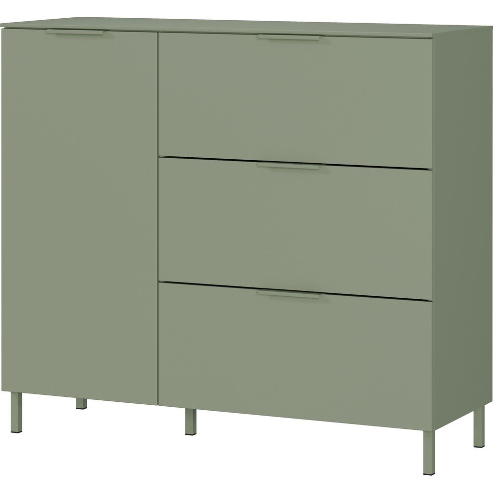 Zöld matt szekrény 109x98x40 cm Savoca – Germania