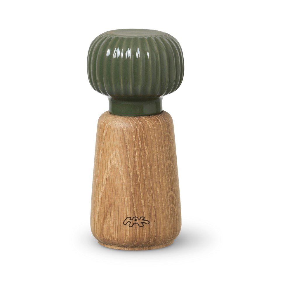 Zöld-natúr színű tömörfa só- és borsőrlő Hammershøi – Kähler Design