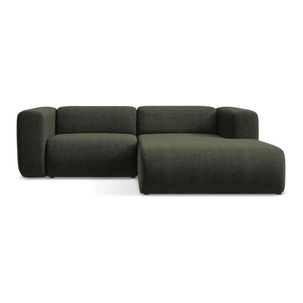 Zöld sarokkanapé (jobb oldali-heverő résszel) Ekahi – Makamii