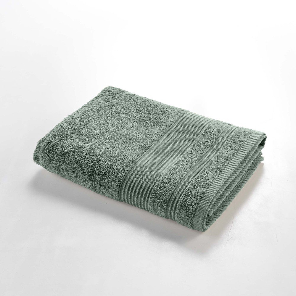 Zsályaszínű frottír pamut fürdőlepedő 70x130 cm Tendresse – douceur d'intérieur