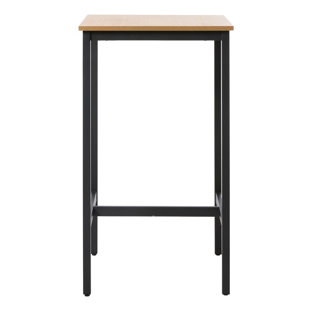 Bárasztal tölgyfa dekorral 60x60 cm Cesura – Unique Furniture