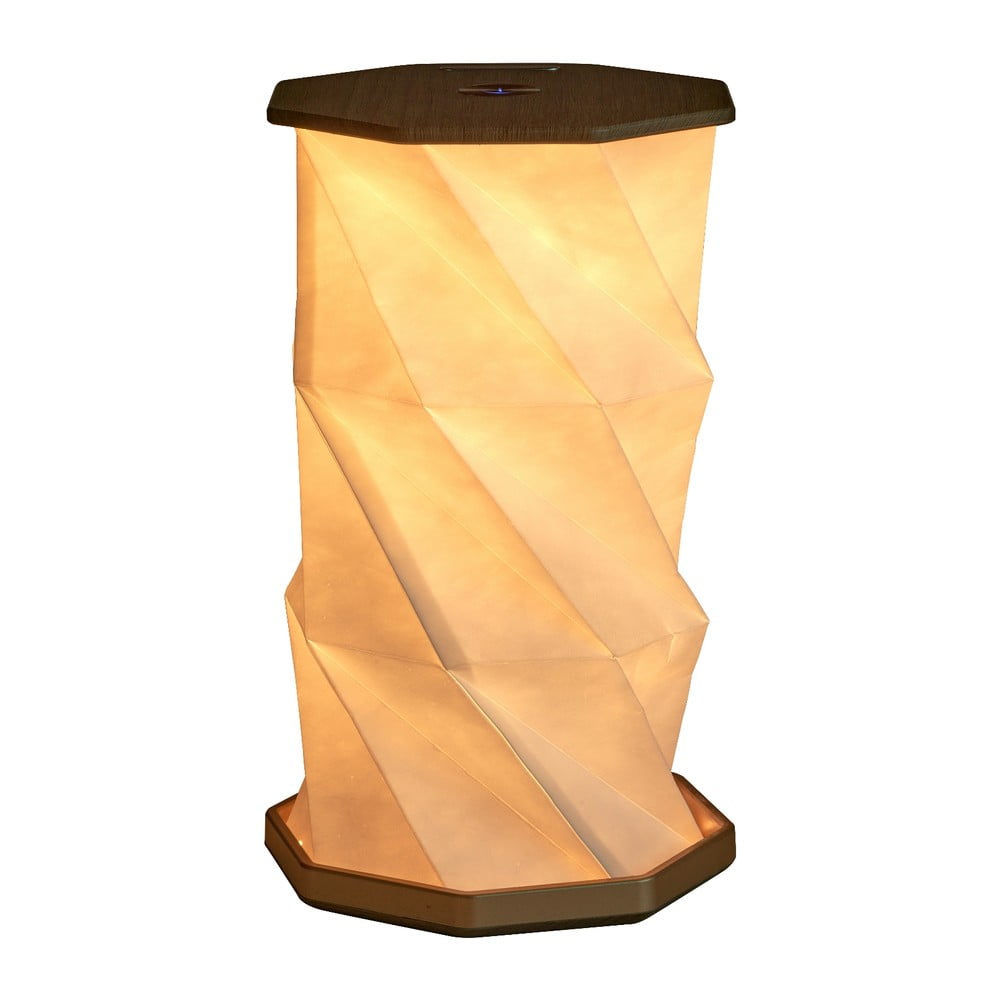 Barna USB fénydekoráció ø 12 cm Twist Hexagon – Gingko