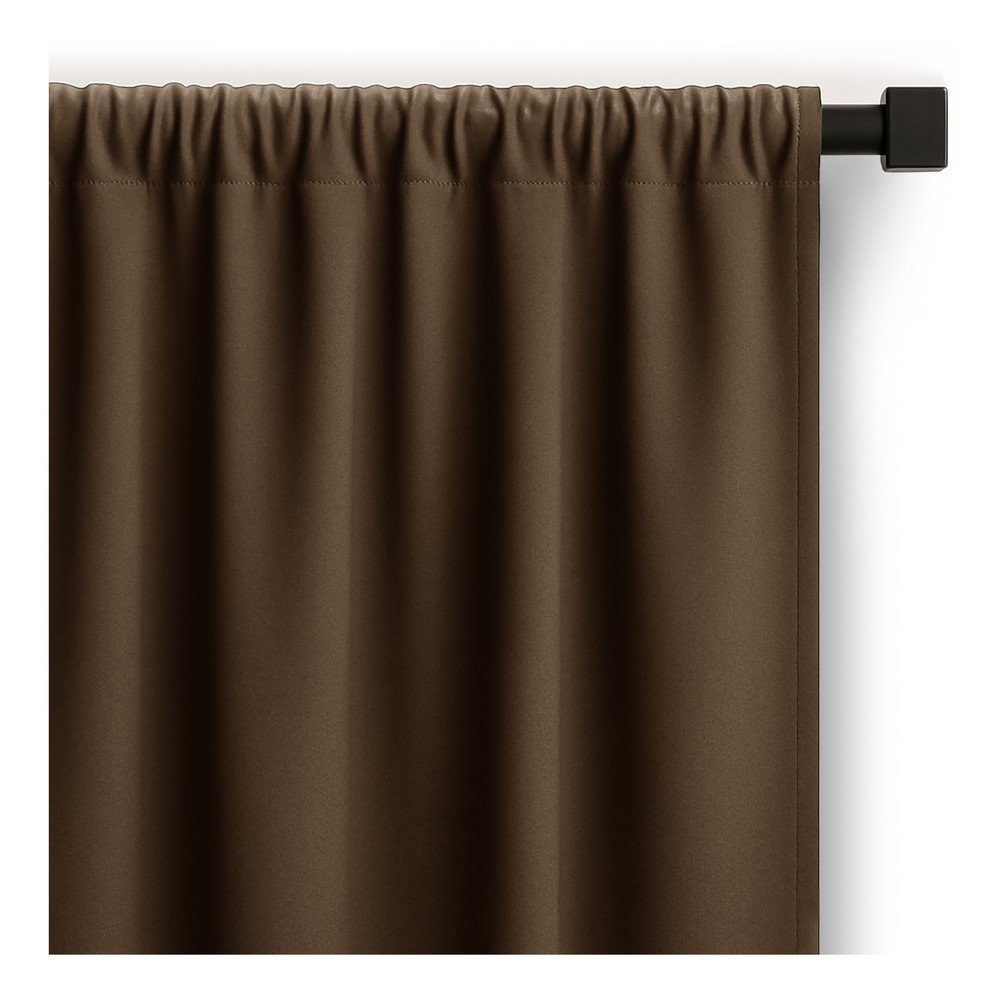 Barna dimout (részleges sötétítő) függöny 200x250 cm Carli – Restilo