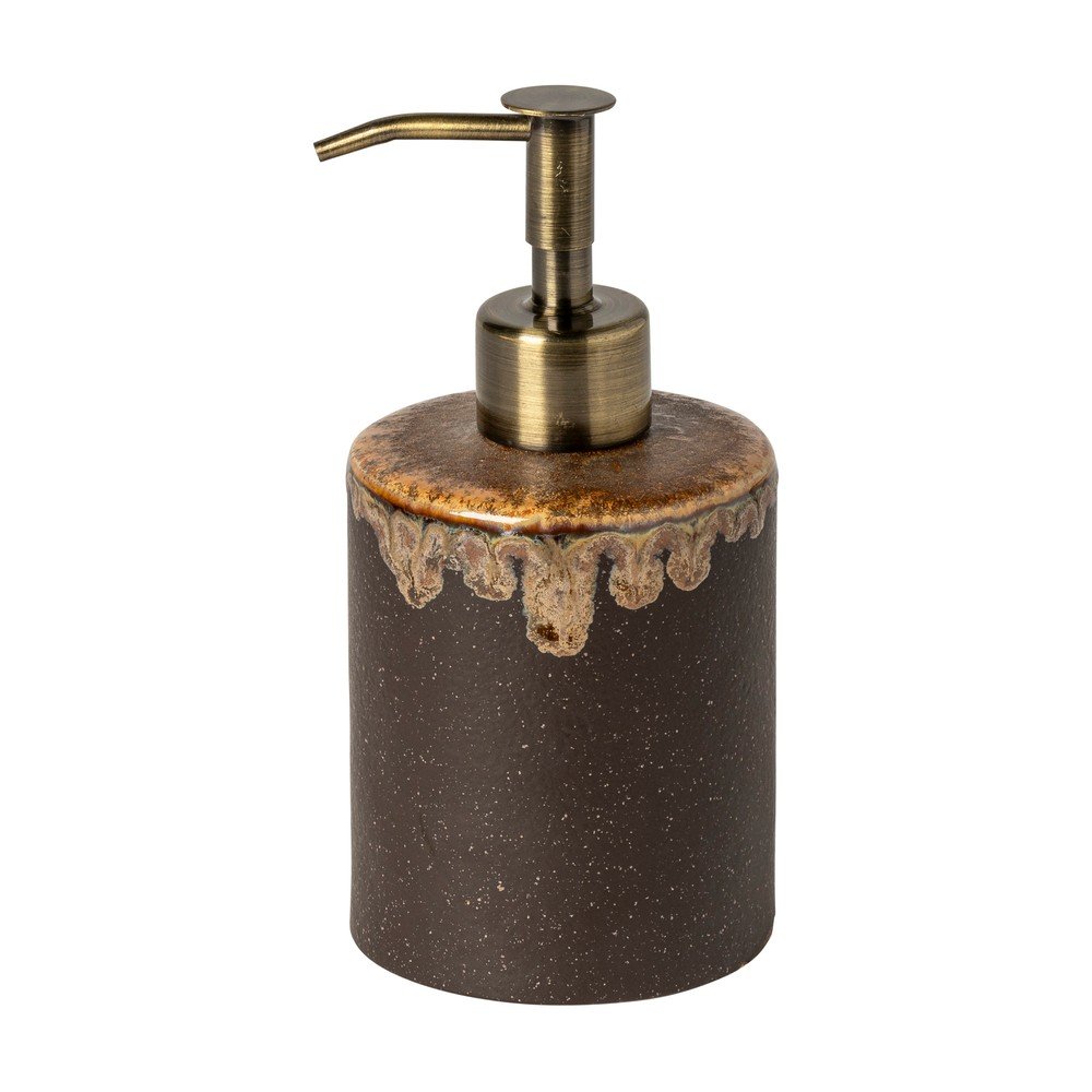 Barna kőedény szappanadagoló Poterie Bath – Casafina