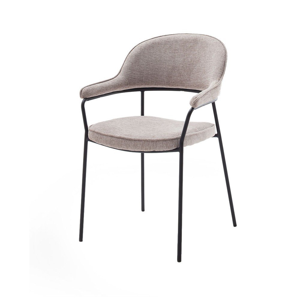 Bézs karfás étkezőszék Kindersley – Unique Furniture