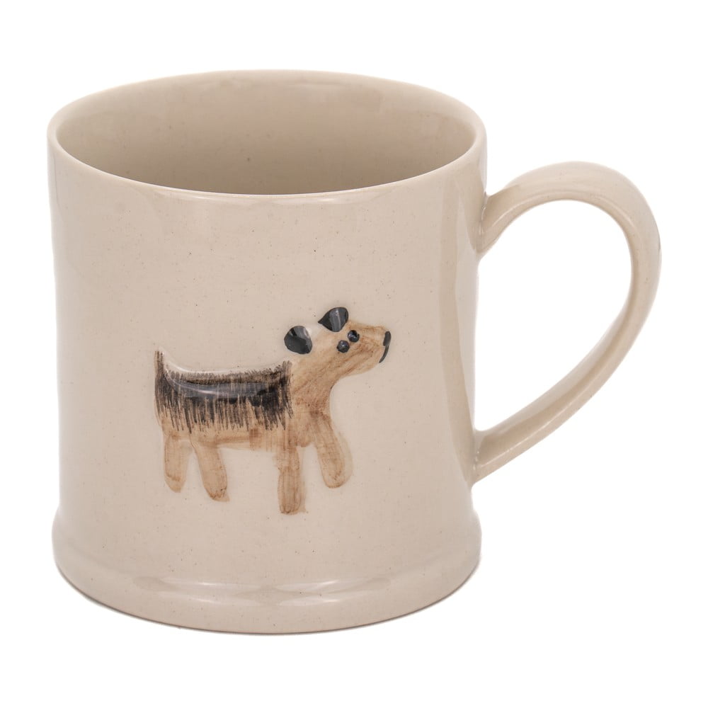 Bézs kerámia bögre 225 ml Dog – Sass & Belle