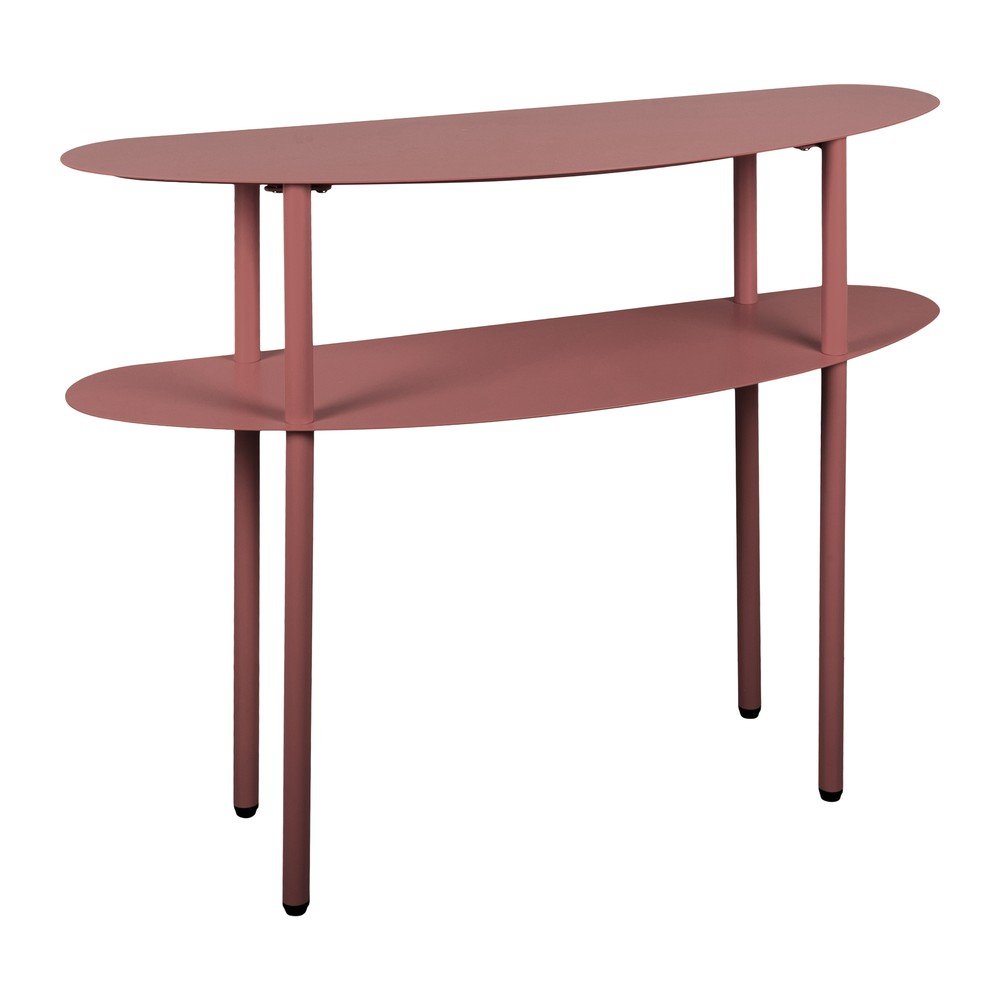 Borvörös fém konzolasztal 28x90 cm Riqueza – Leitmotiv