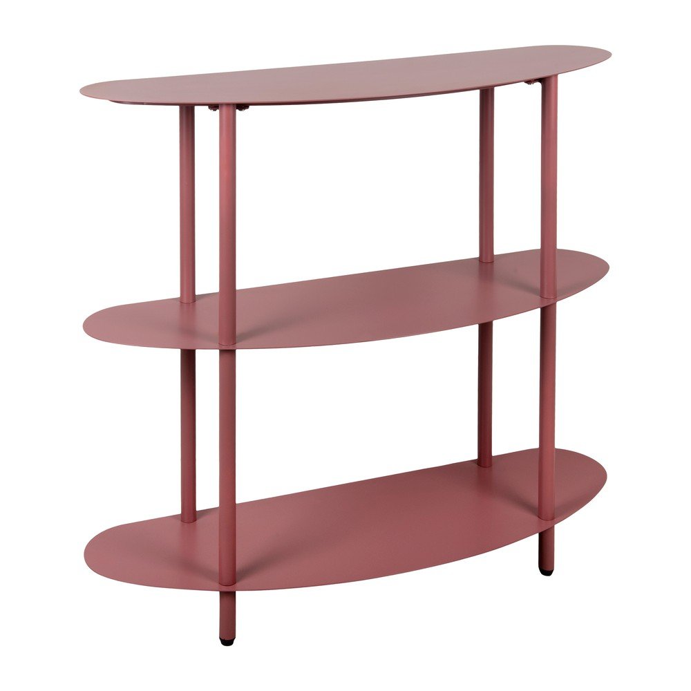 Borvörös fém polcos állvány 90x82x28 cm Riqueza – Leitmotiv