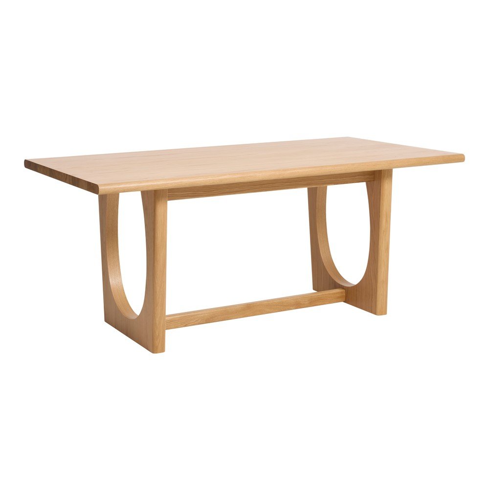Bővíthető étkezőasztal tölgyfa dekorral 95x180 cm Flow – Unique Furniture