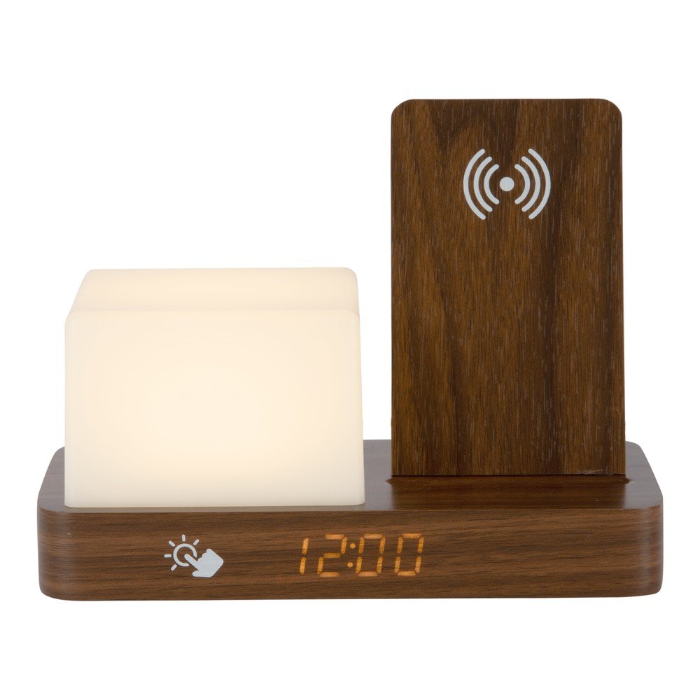Digitális-asztali ébresztőóra vezeték nélküli töltővel Retro LED Night Light – Karlsson
