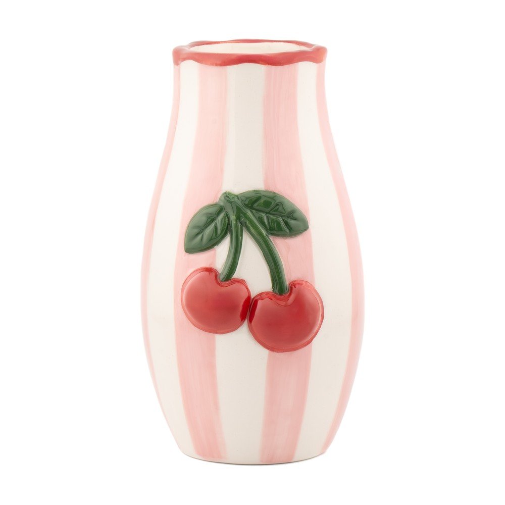Dolomit kézzel festett váza Cherry – Sass & Belle