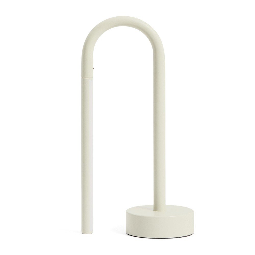 Elefántcsont színű fém LED asztali lámpa (magasság 30 cm) Bow – Kave Home