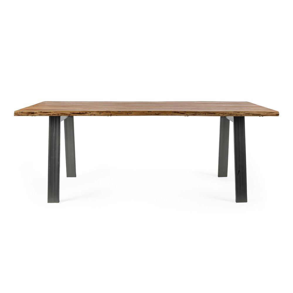Étkezőasztal akácfa asztallappal 95x200 cm Aron – Bizzotto