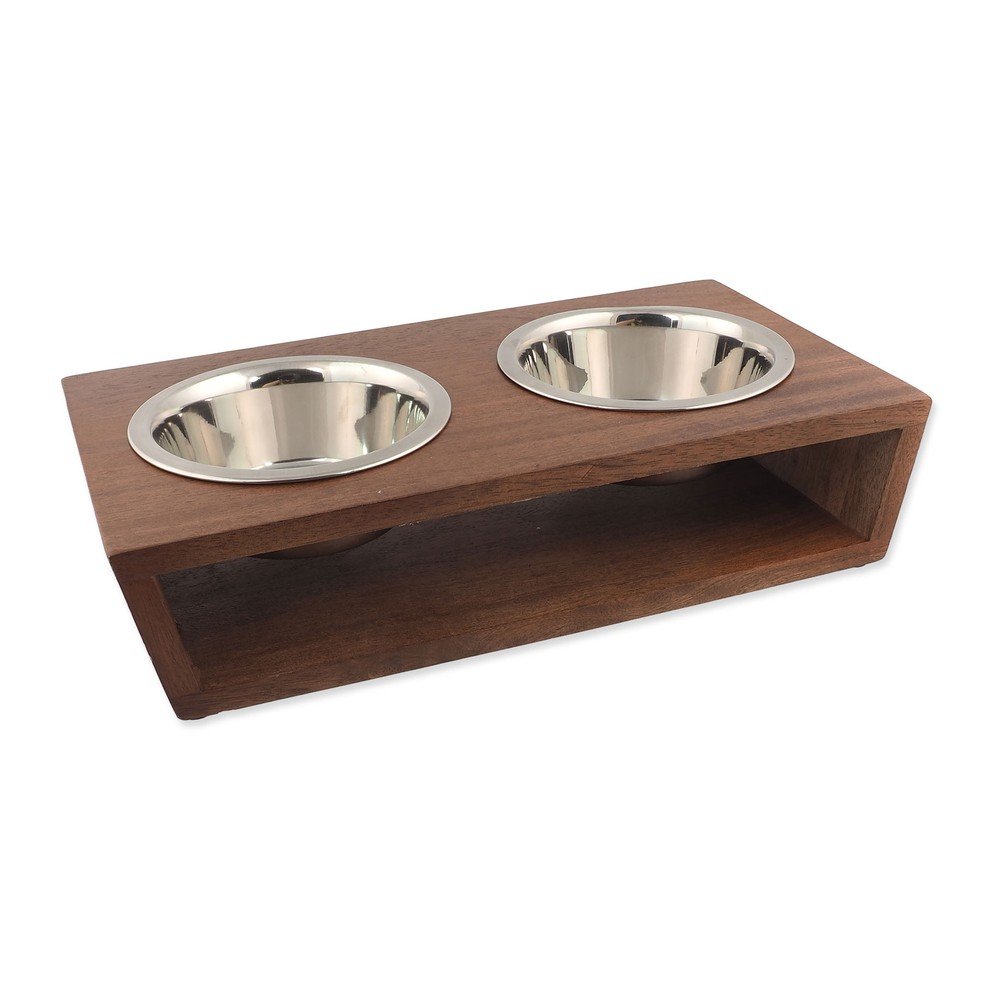 Fa tálka szett állvánnyal kutyáknak Dog Fantasy – Plaček Pet Products