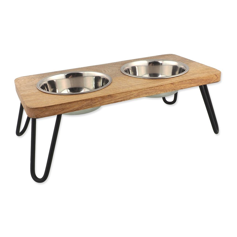 Fa tálka szett állvánnyal kutyáknak Dog Fantasy – Plaček Pet Products