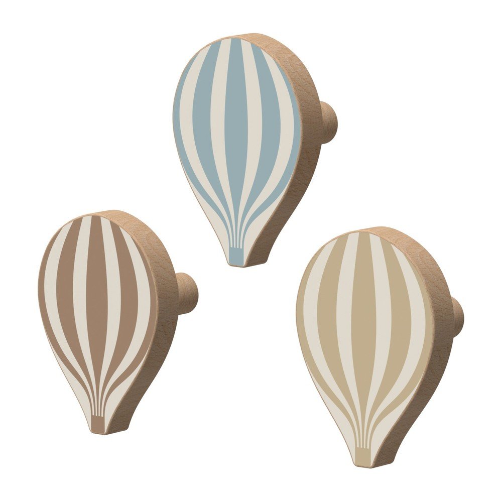 Fali bükkfa akasztó szett 3 db-os Hot Air Ballon – Cam Cam Copenhagen