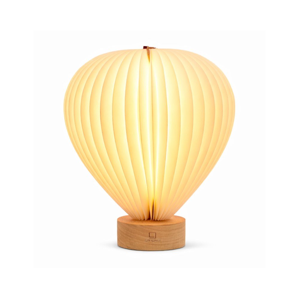 Fehér LED dimmelhető asztali lámpa papír búrával (magasság 20 cm) Aeris – Gingko