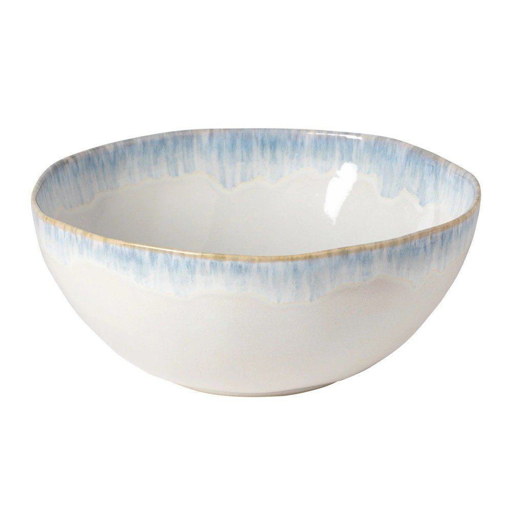 Fehér-kék kőedény tál ø 28 cm Brisa – Costa Nova