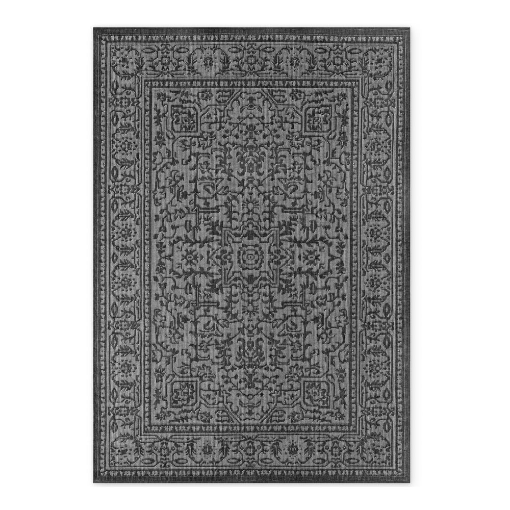Fekete-fehér kültéri-beltéri szőnyeg 160x230 cm Duet Kona – NORTHRUGS